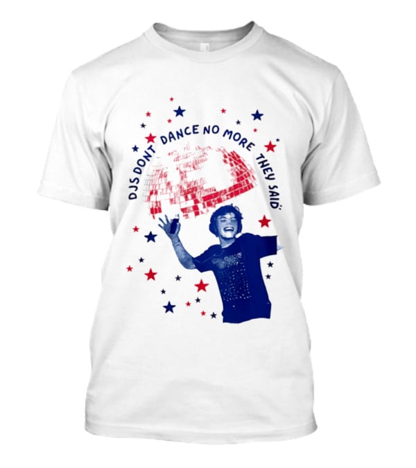 DJS Don't Dance No More They Said Funny DJ Enthusiast Graphic With Stars And Music T-Shirt