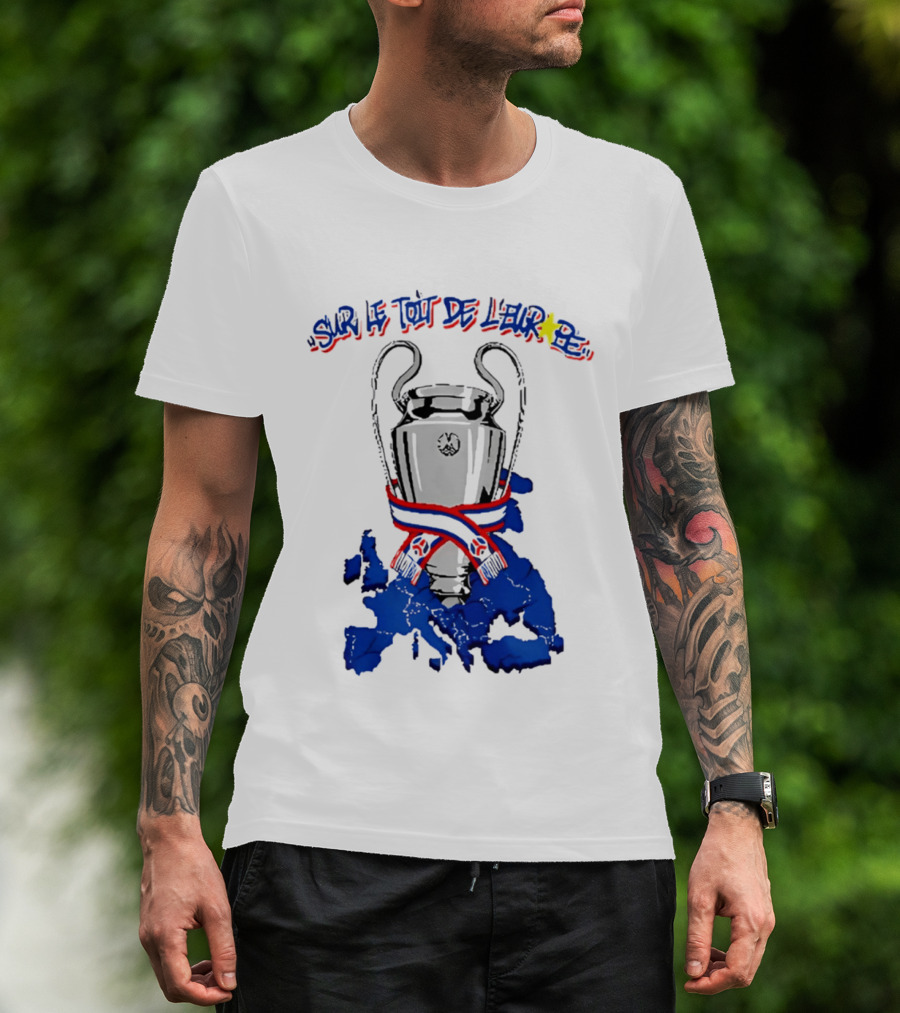 Paris Saint Germain Sur Le Toit De L'Europe 2026 Trophy T-Shirt