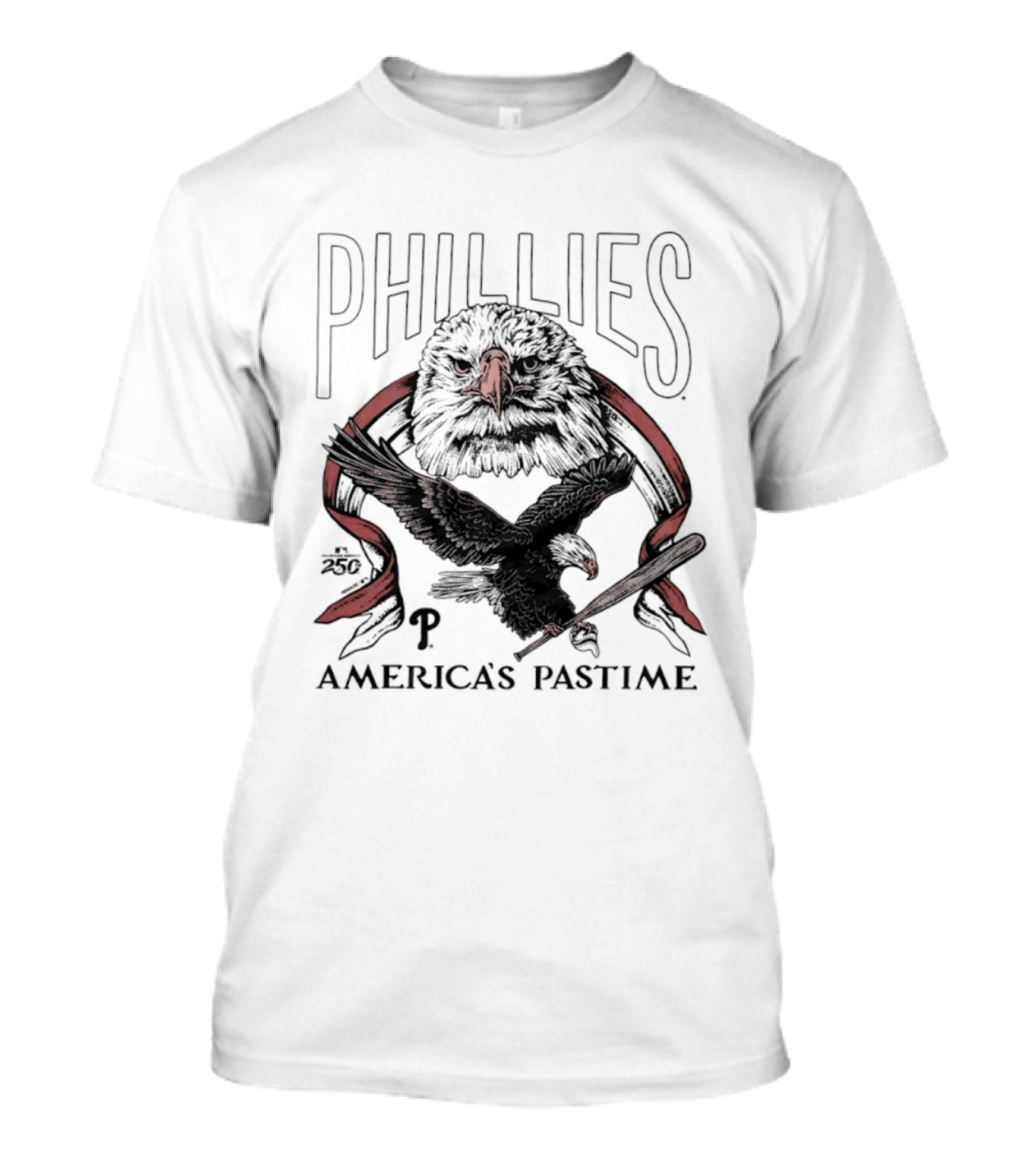 Phillies America's Pastime 250th Celebration Bald Eagle T-Shirt