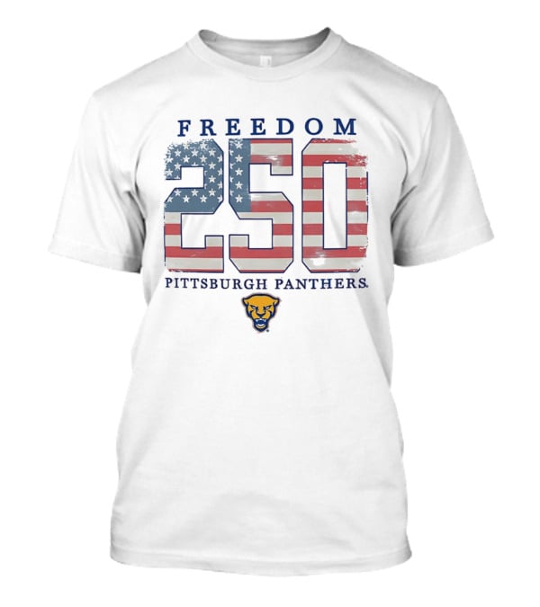 Freedom 250 Pittsburgh Panthers American Flag T-Shirt