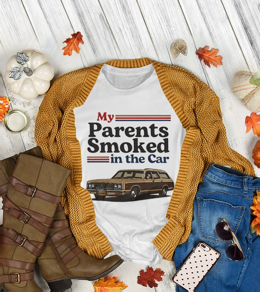 My Parents Smoked in the Car with Classic Station Wagon T-Shirt