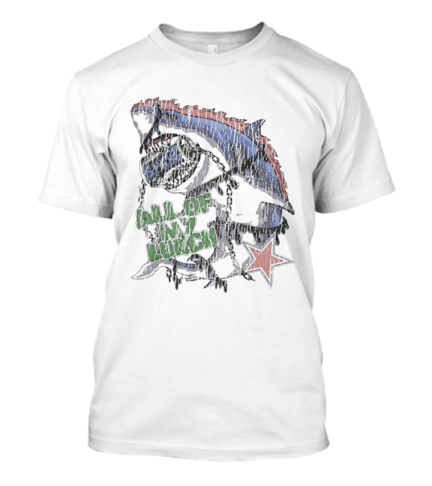 Shark Sparx All Of My Lunch Red Star T-Shirt