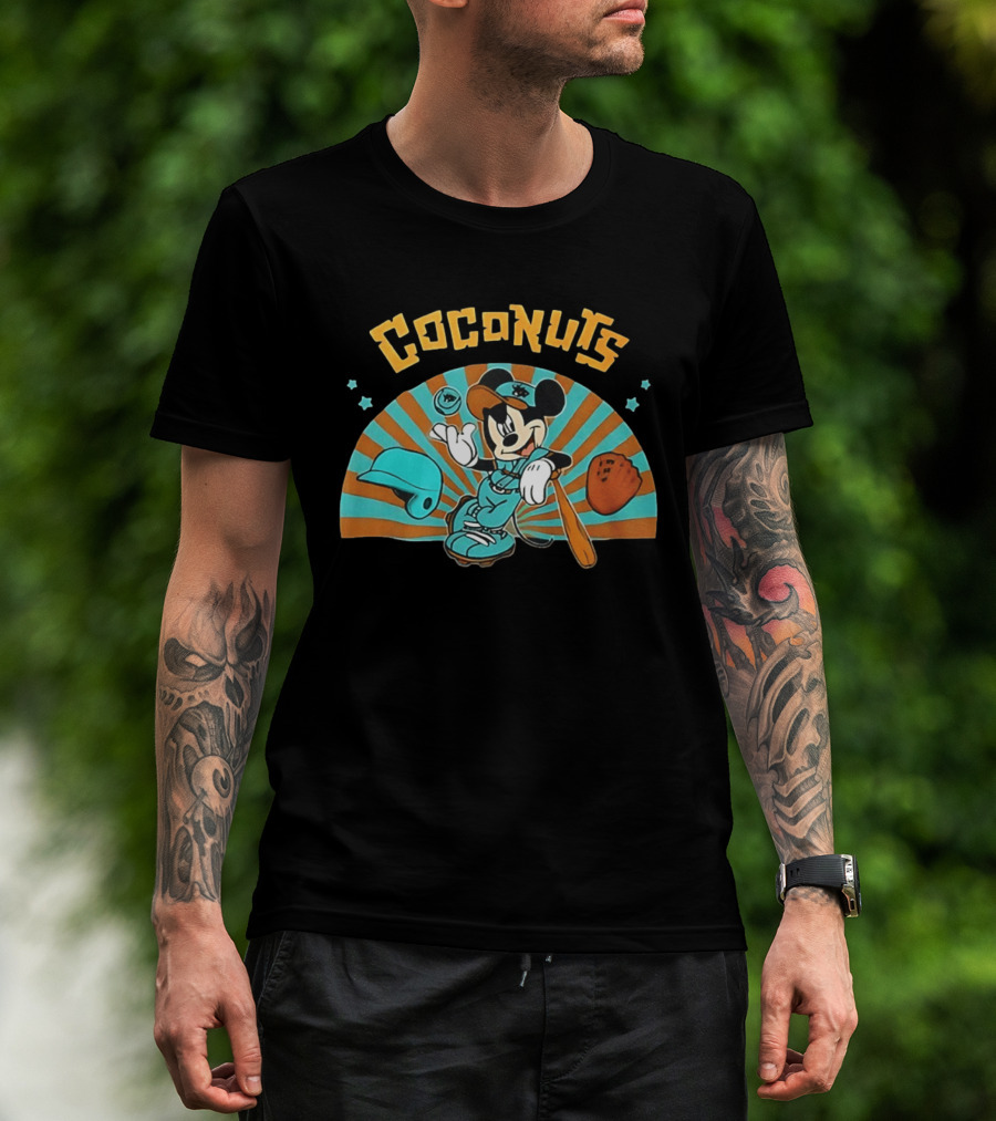 Coconuts Baseball Mickey Mouse Batting Gear 2026 T-Shirt