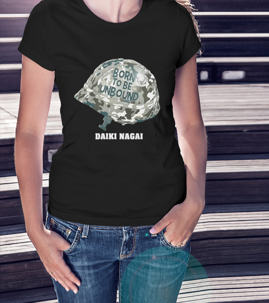 Daiki Nagai Born To Be Unbound Camouflage Helmet T-Shirt