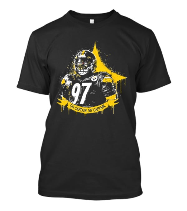 Oh Captain My Captain Cameron Heyward 97 Pittsburgh Steelers T-Shirt