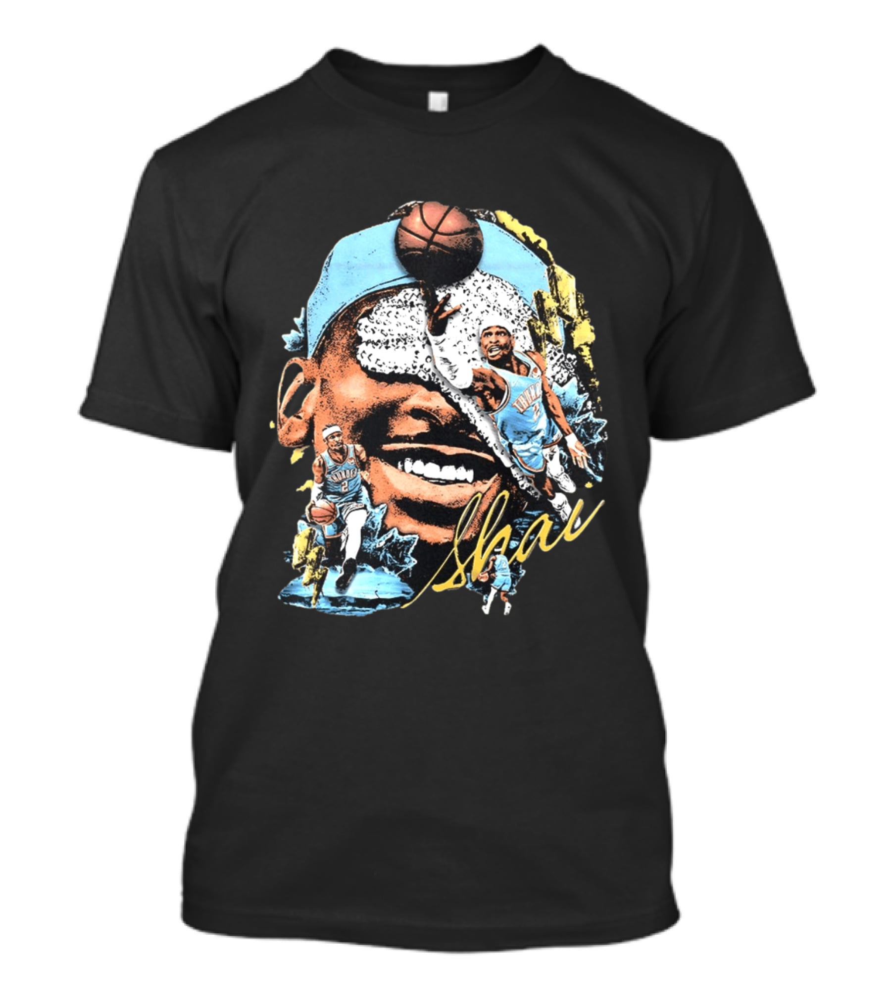 Shai Gilgeous Alexander Big Head OKC Thunder Basketball MVP 2026 T-Shirt