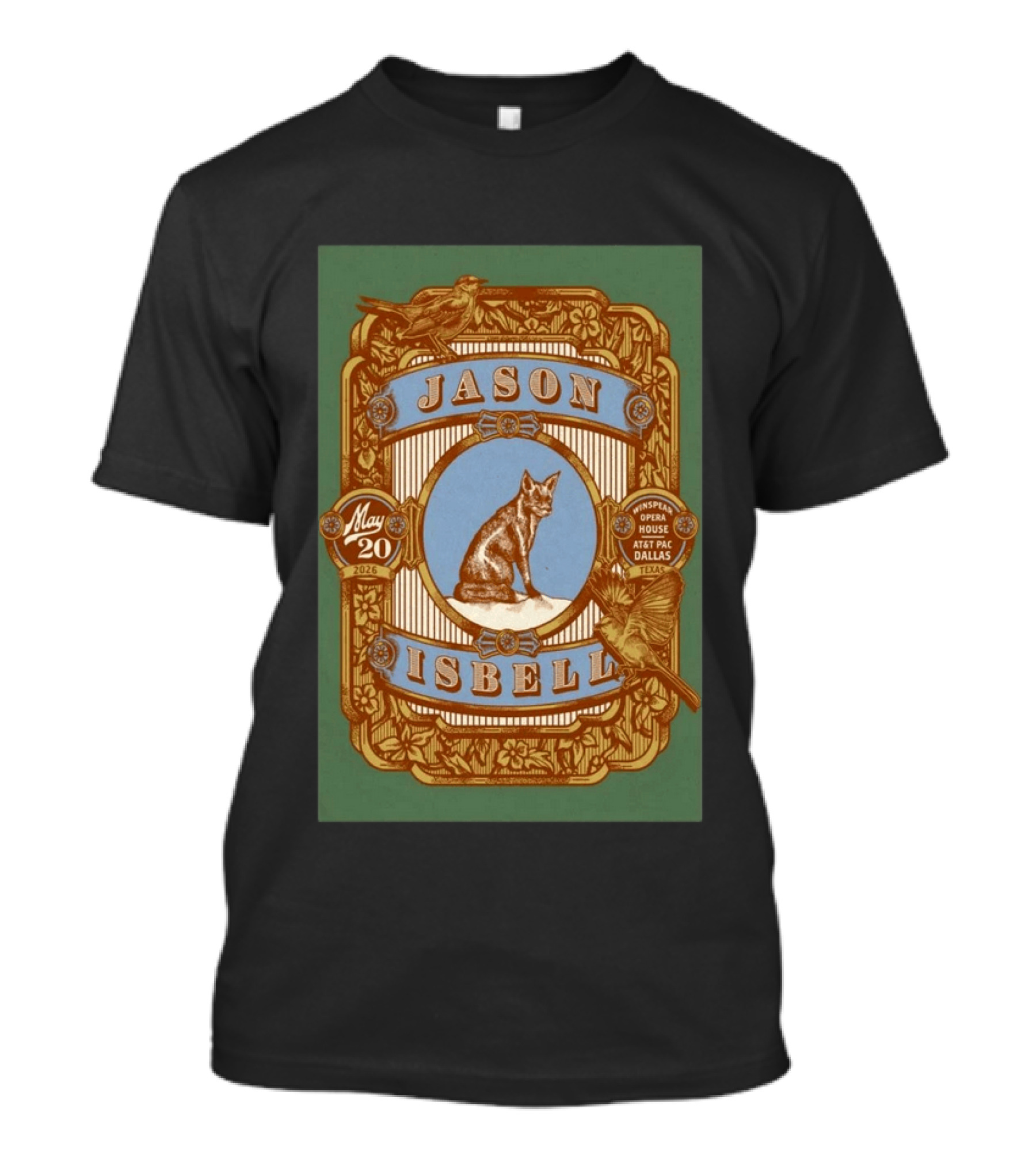 Jason Isbell Winspear Opera House Dallas Texas May 20 2026 T-Shirt