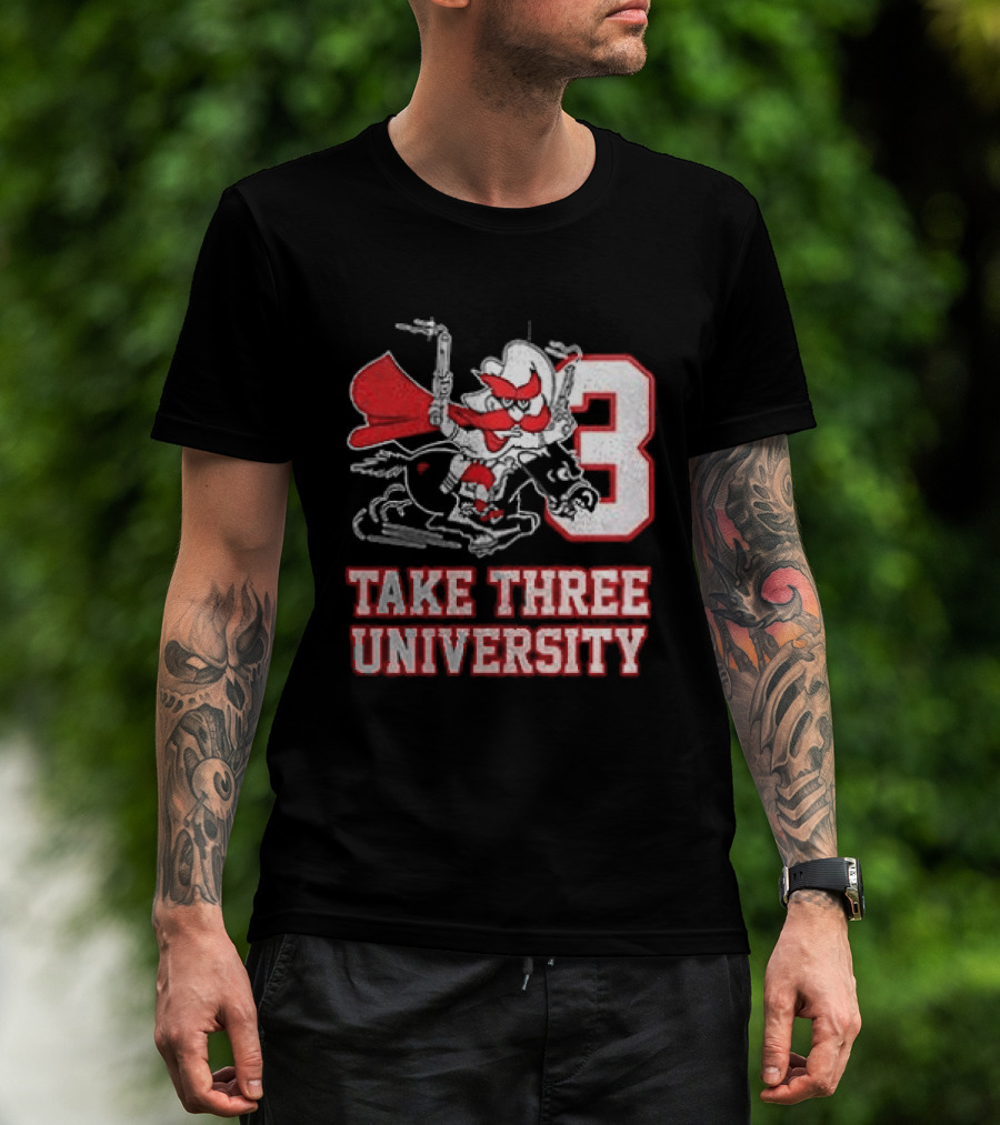 Texas Tech Red Raiders Take Three University Wreck 'Em 3 T-Shirt