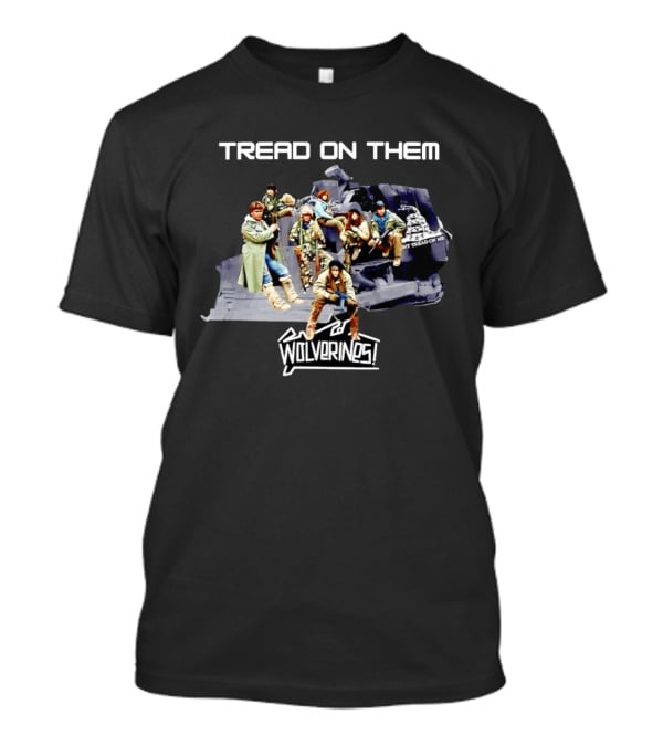 Tread On Them Wolverines Don't Tread On Me Helicopter Scene T-Shirt