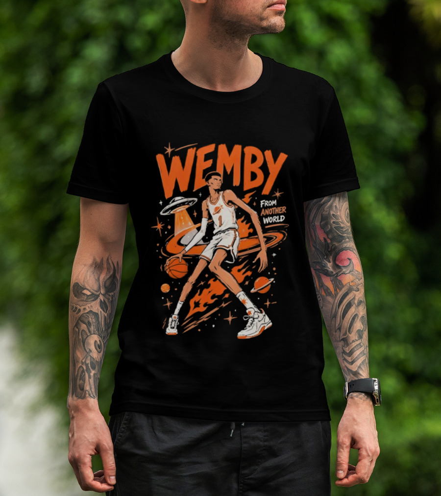 Wemby From Another World San Antonio Spurs Alien Victor Wembanyama T-Shirt