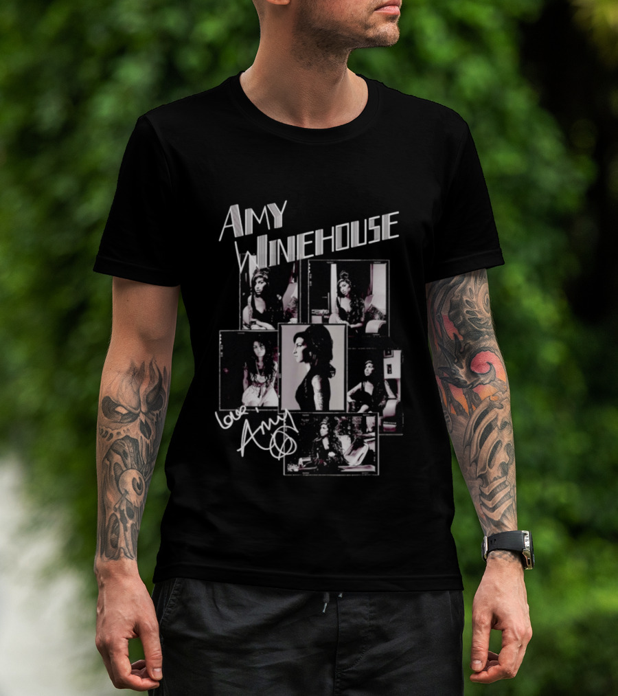 Amy Winehouse Photo Collage Love Amy T-Shirt