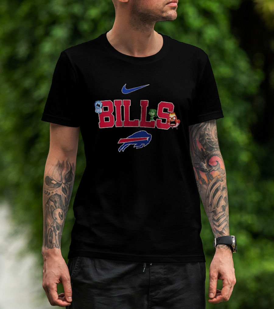 Buffalo Bills Nike Inside Out Characters All The Feels T-Shirt