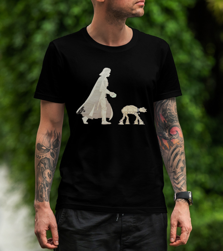 Star Wars Darth Vader Walking AT AT Walker T-Shirt