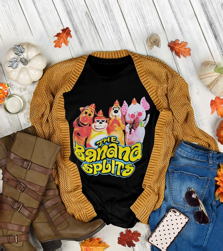 The Banana Splits Characters Hanna Barbera Retro Animation Series T-Shirt