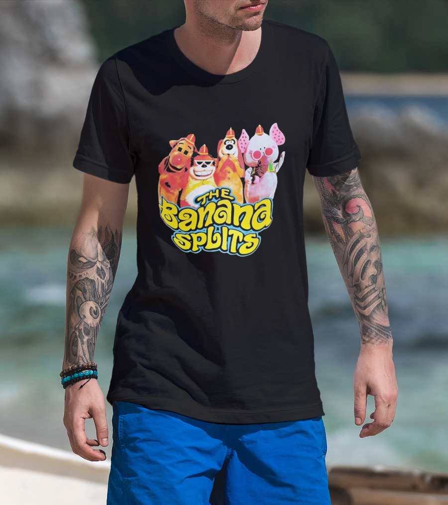 The Banana Splits Characters Hanna Barbera Retro Animation Series T-Shirt