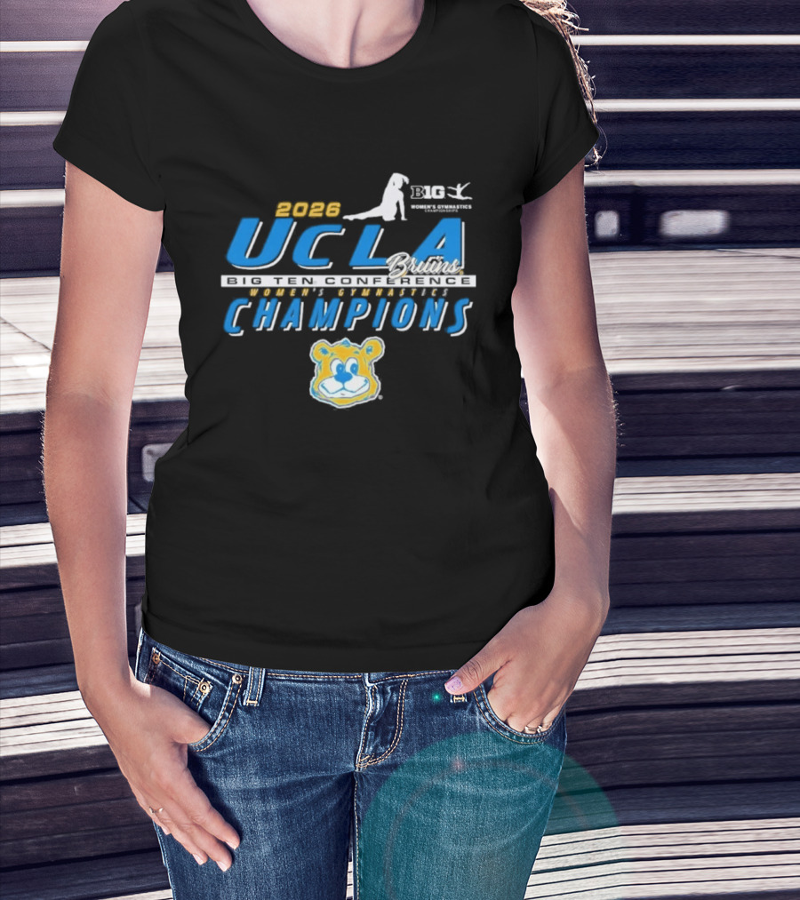 2023 UCLA Bruins Gymnastics Women's Big Ten Champions T-Shirt