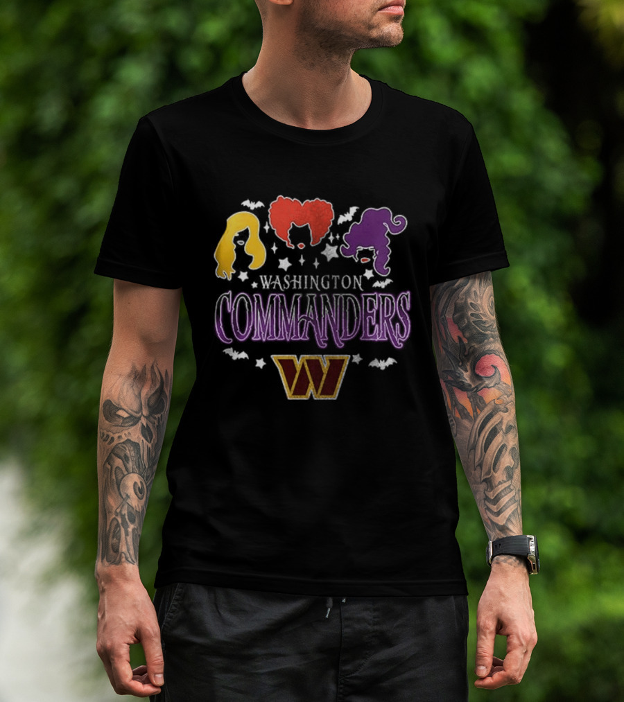 Washington Commanders You Can't Sit With Us Hocus Pocus Hair T-Shirt