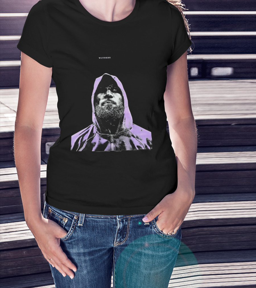 Witness LeBron James Style Purple T-Shirt