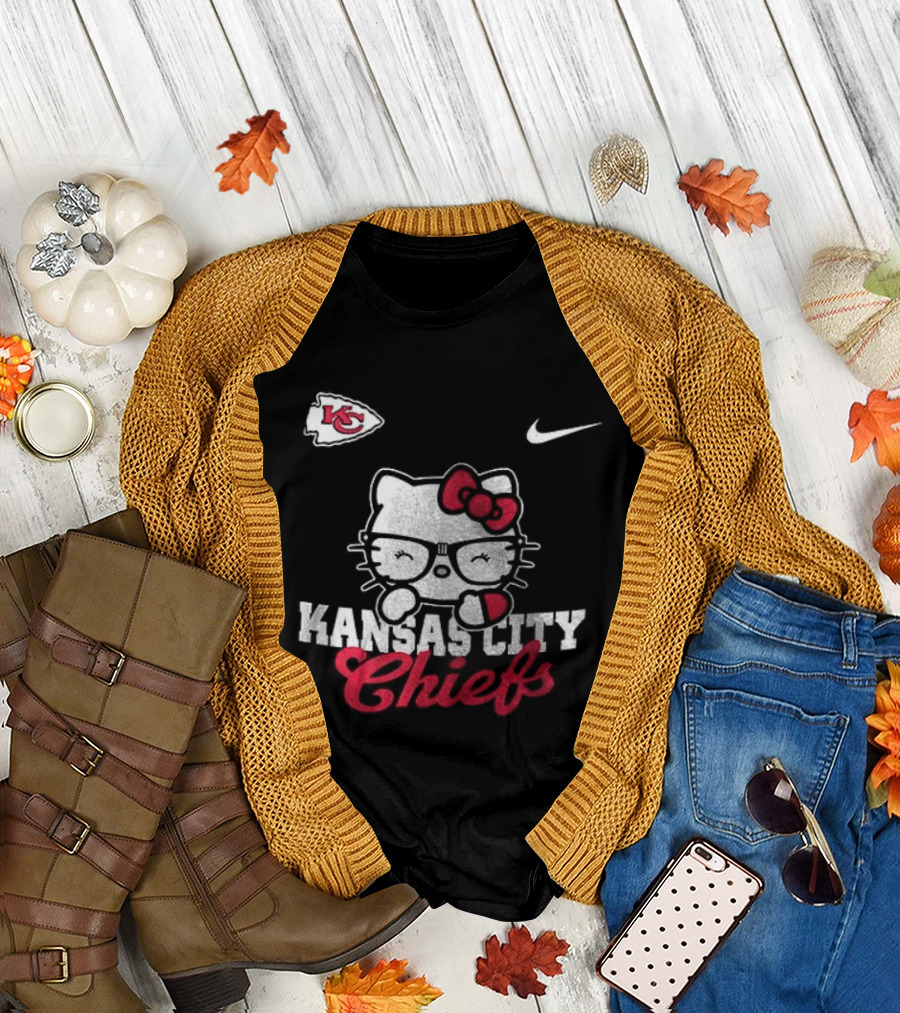 Kansas City Chiefs Hello Kitty Nike Collaboration T-Shirt