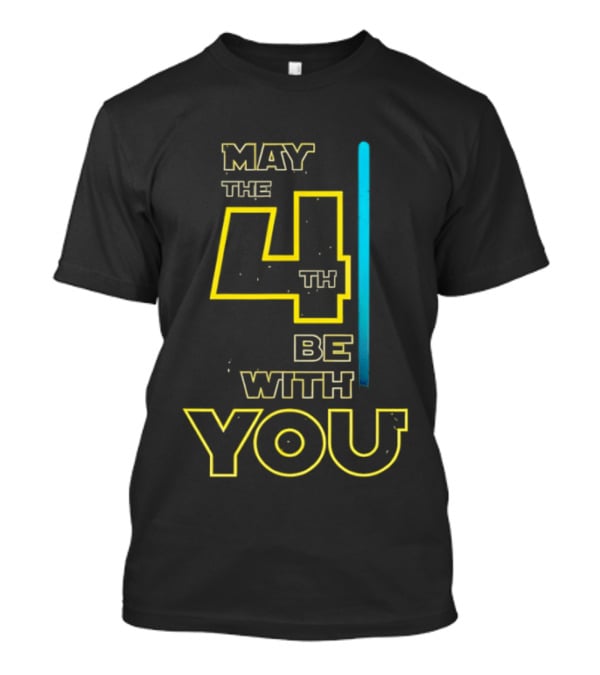 Star Wars May The 4th Be With You Lightsaber T-Shirt