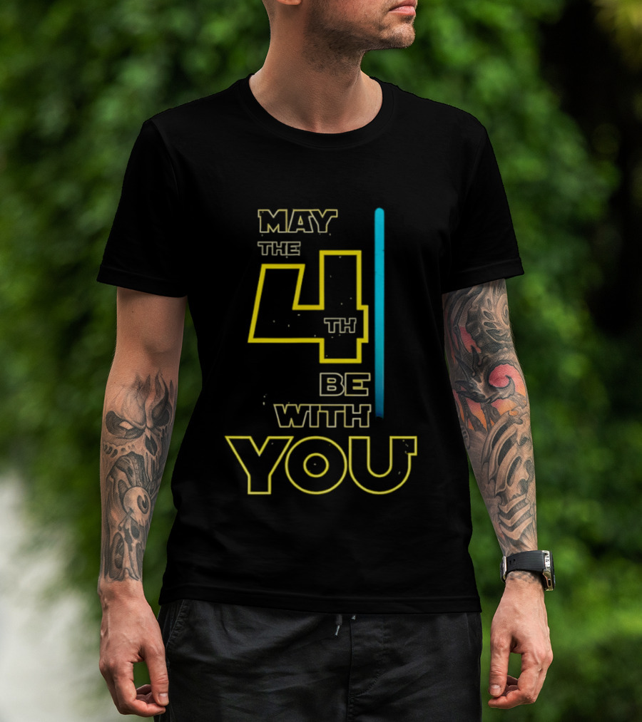 Star Wars May The 4th Be With You Lightsaber T-Shirt