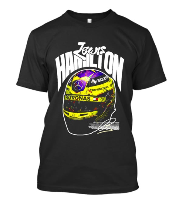 Jewis Hamilton Petronas Racing Helmet 2024 Mercedes T-Shirt