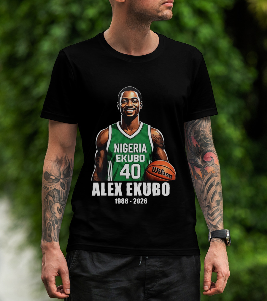 Alex Ekubo 1986 2026 Nollywood Nigeria Basketball Player T-Shirt