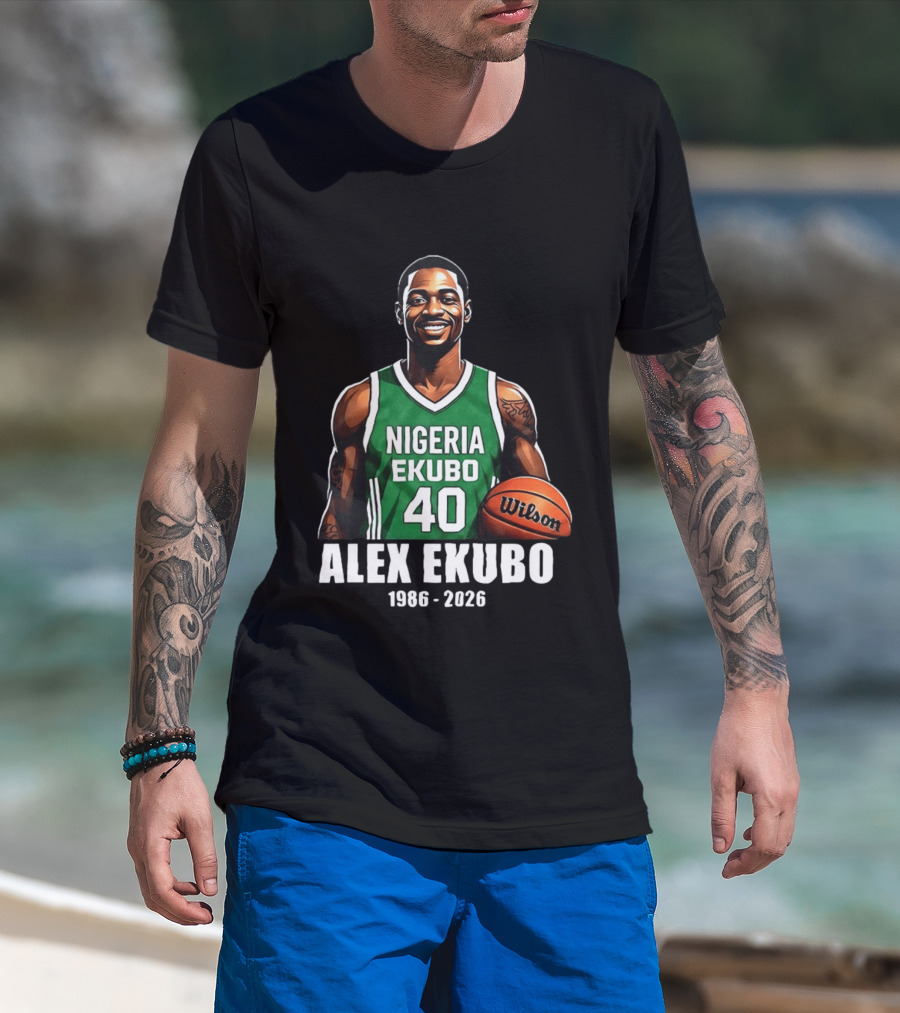 Alex Ekubo 1986 2026 Nollywood Nigeria Basketball Player T-Shirt