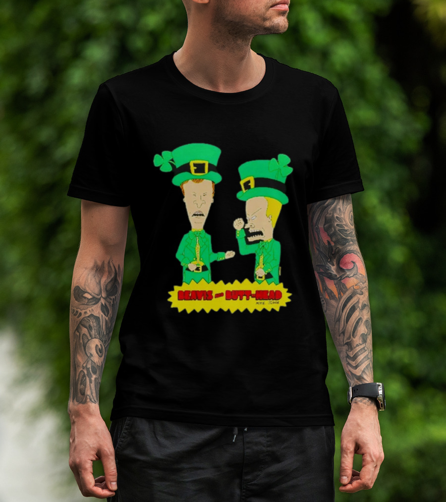 Beavis And Butt Head Leprechaun Costumes Green Bay Packers Mike Judge T-Shirt