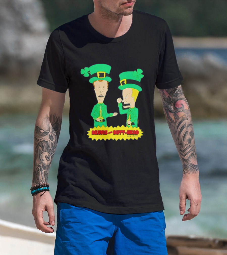 Beavis And Butt Head Leprechaun Costumes Green Bay Packers Mike Judge T-Shirt