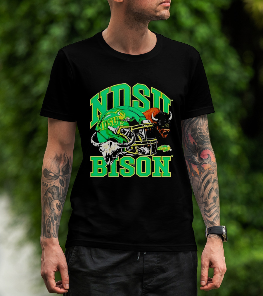 NDSU Bison Helmet Best NCAA Football Team Spirit T-Shirt