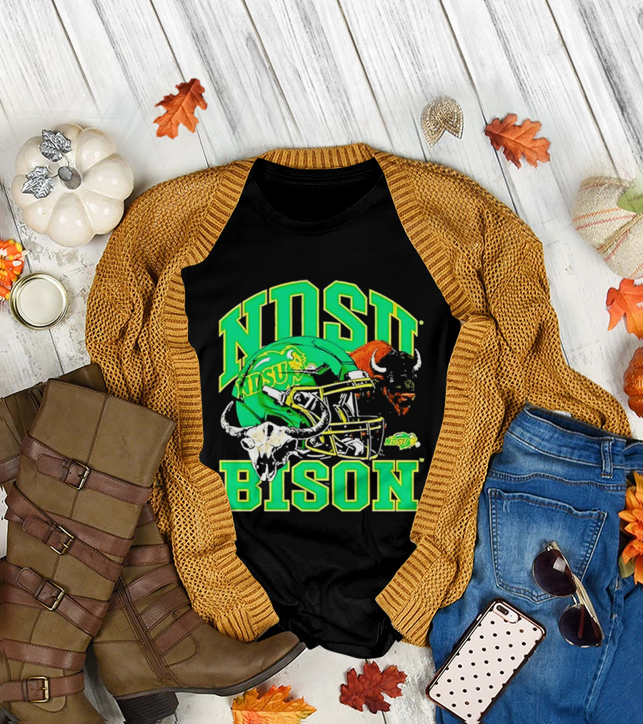 NDSU Bison Helmet Best NCAA Football Team Spirit T-Shirt