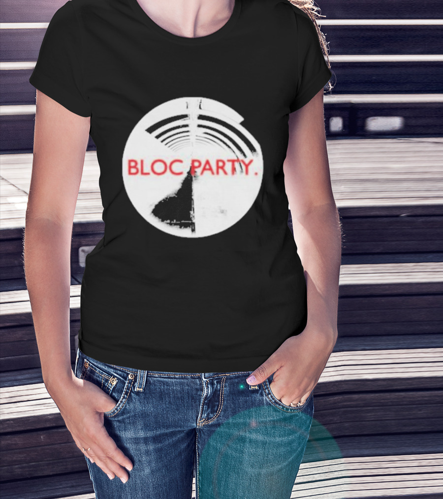 Bloc Party Anatomy Of A Brief Romance Black And White Circle T-Shirt