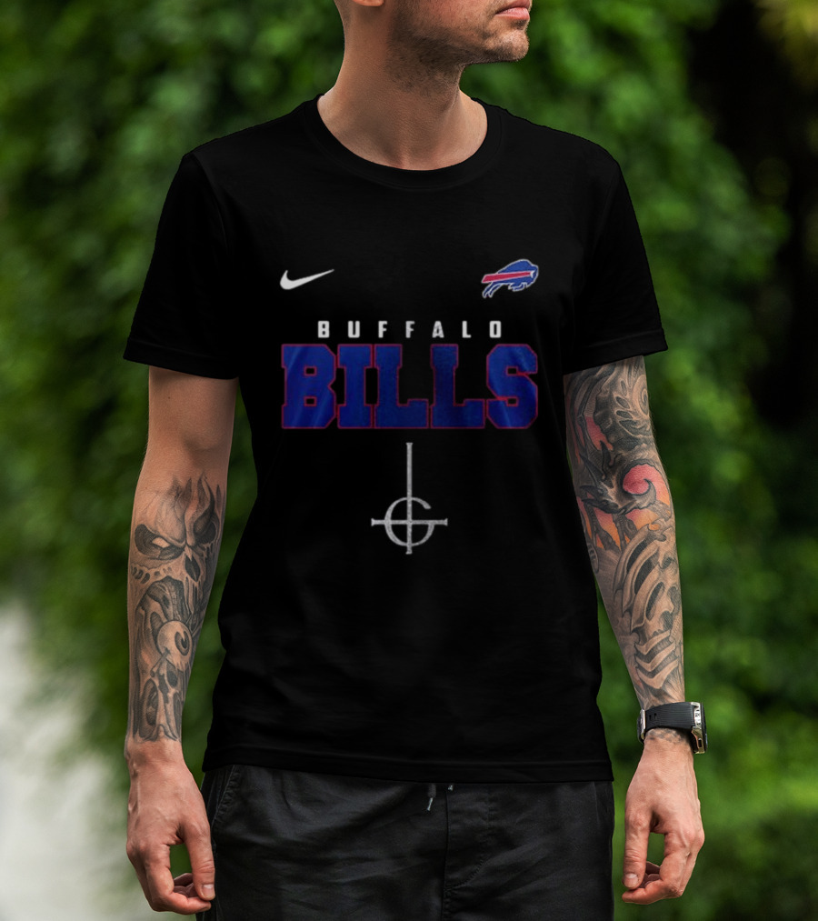 Buffalo Bills Nike Ghost Band Skeleton Collaboration T-Shirt