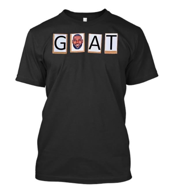 GOAT Lebron James Big Head LA Lakers T-Shirt
