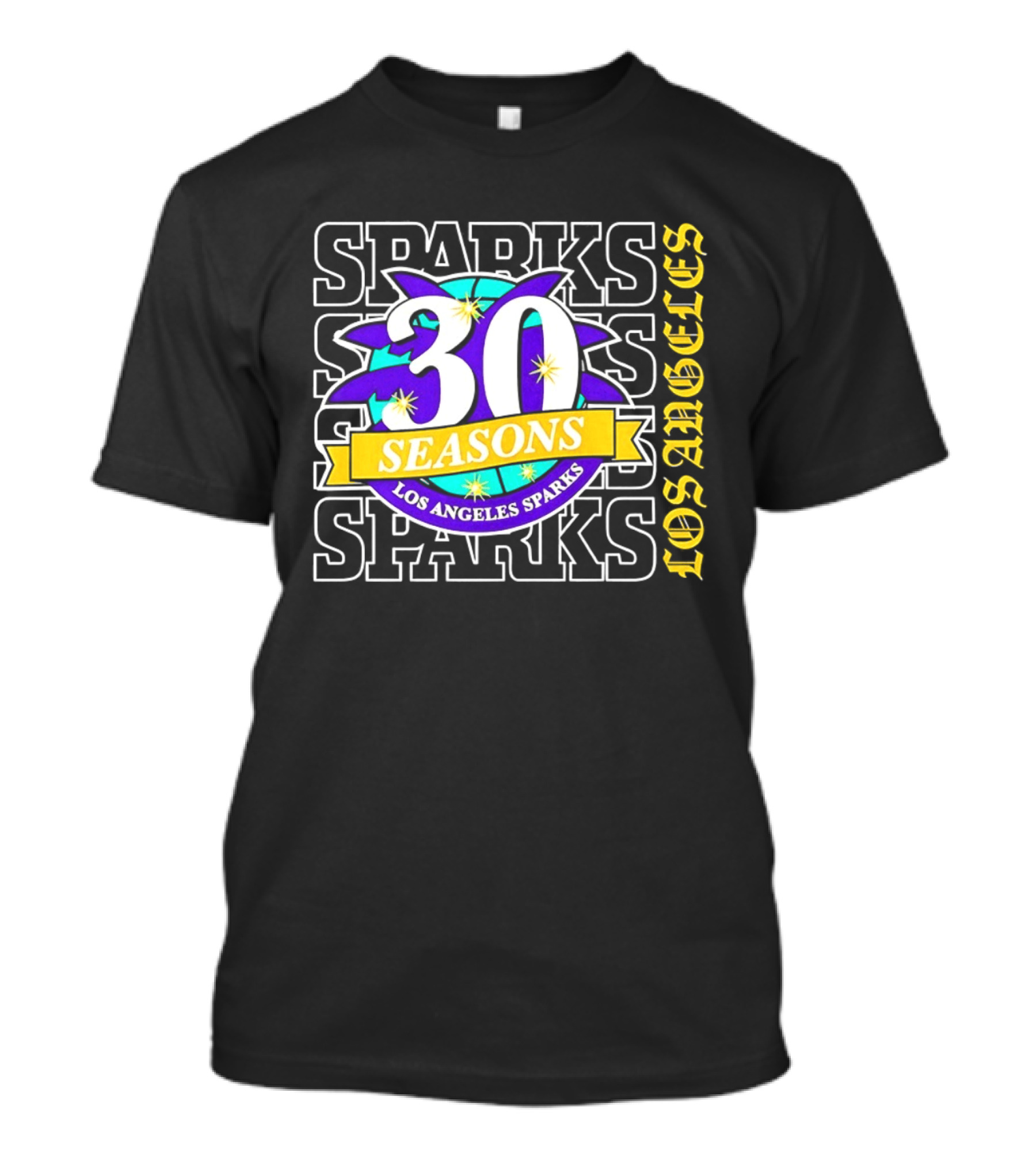 Los Angeles Sparks 30 Seasons Celebration T-Shirt