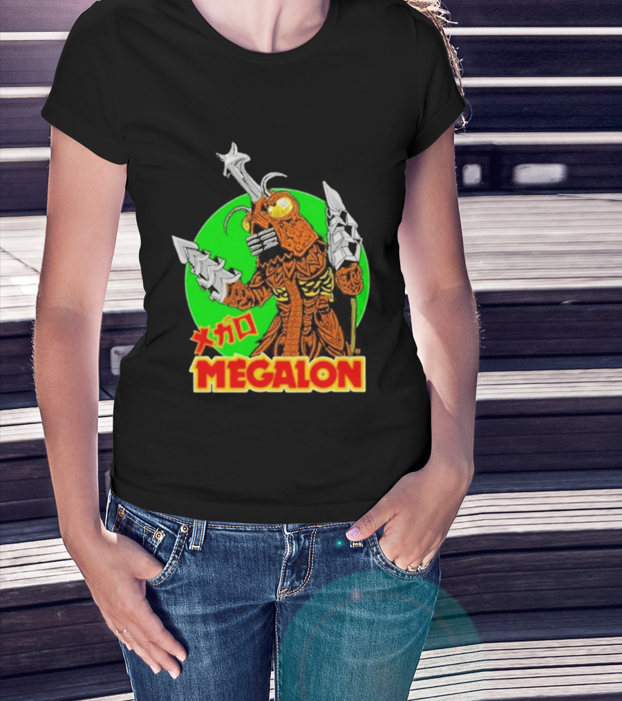 Cavitycolors Megalon Monster Kaiju Japanese Horror And Halloween T-Shirt