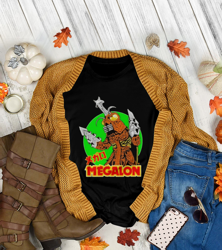 Cavitycolors Megalon Monster Kaiju Japanese Horror and Halloween T-Shirt