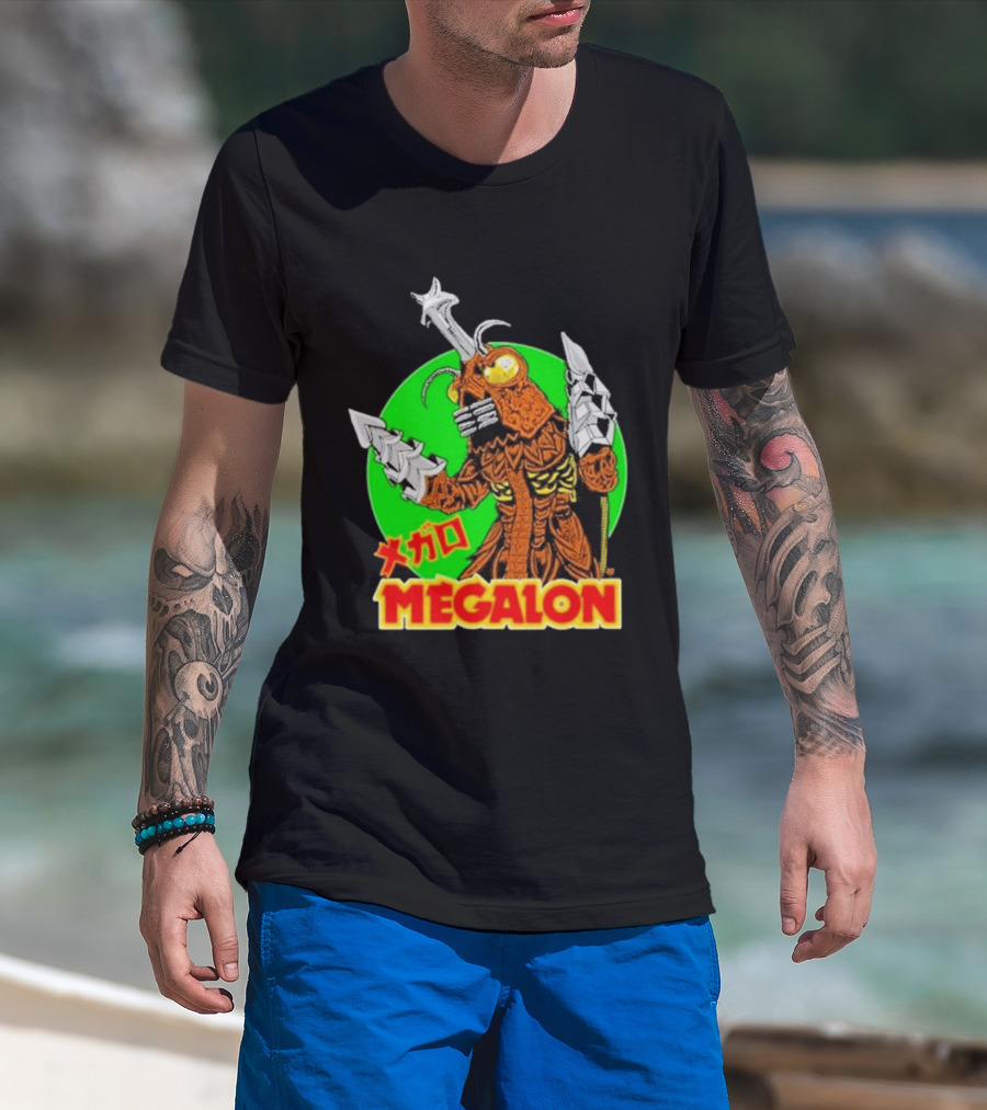 Cavitycolors Megalon Monster Kaiju Japanese Horror And Halloween T-Shirt