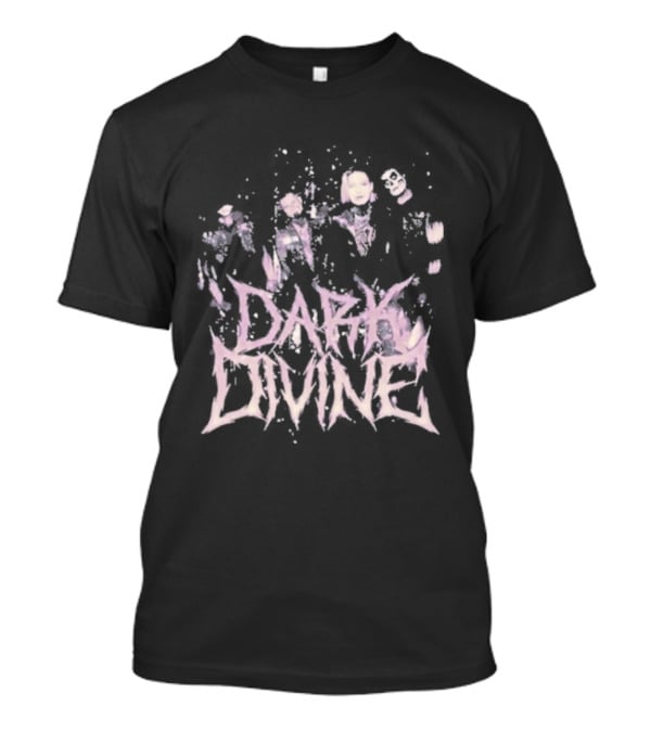 Dark Divine Band Unique Pink T-Shirt