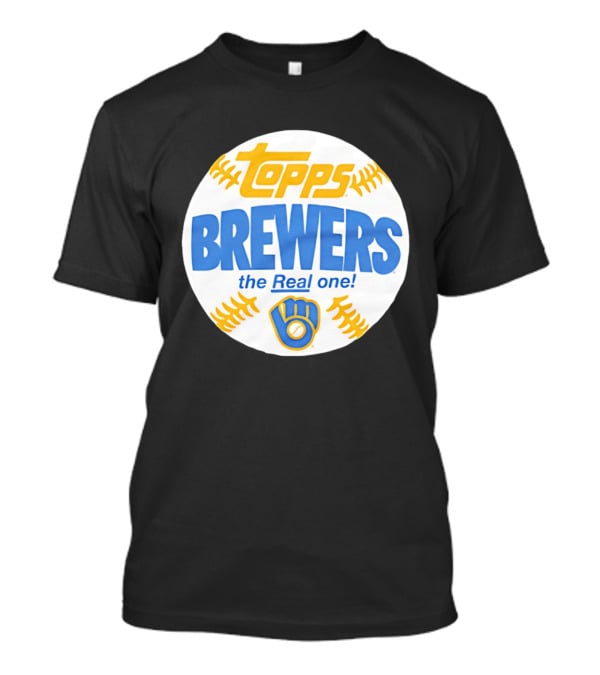 Topps Brewers The Real One Baseball T-Shirt