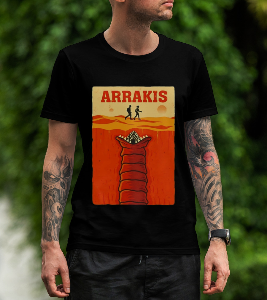 Arrakis Sandworm Apocalypse Movie Style Dune T-Shirt