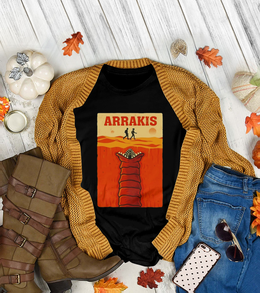 Arrakis Sandworm Apocalypse Movie Style Dune T-Shirt