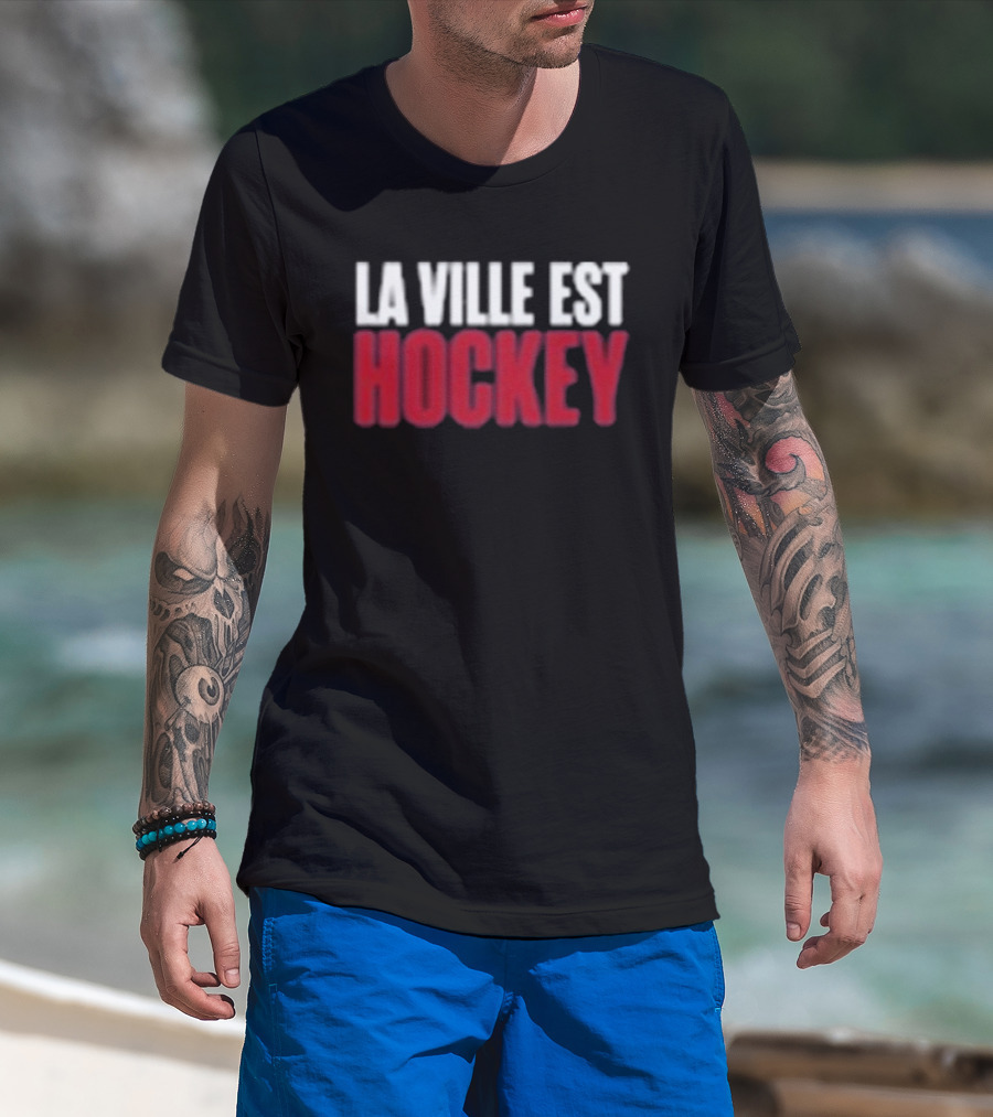Montreal La Ville Est Hockey Enthusiast Gear T-Shirt