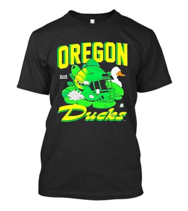 Oregon Ducks Football Helmet And Duck T-Shirt