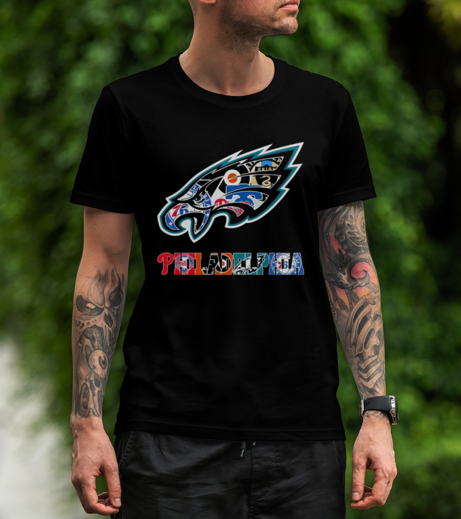 Philadelphia Eagles And Sports Teams Symbolic T-Shirt