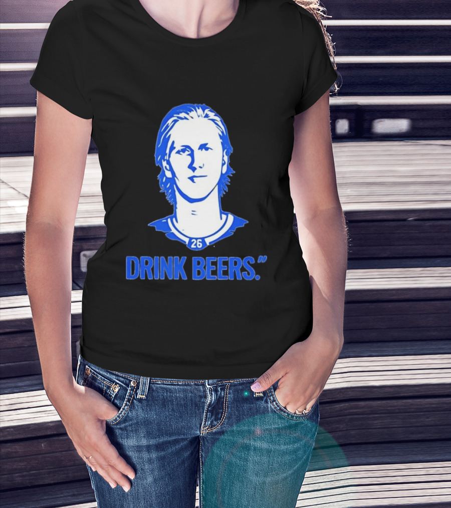 Sam Carrick Rasmus Dahlin Drink Beers Buffalo Sabres Hockey 26 T-Shirt