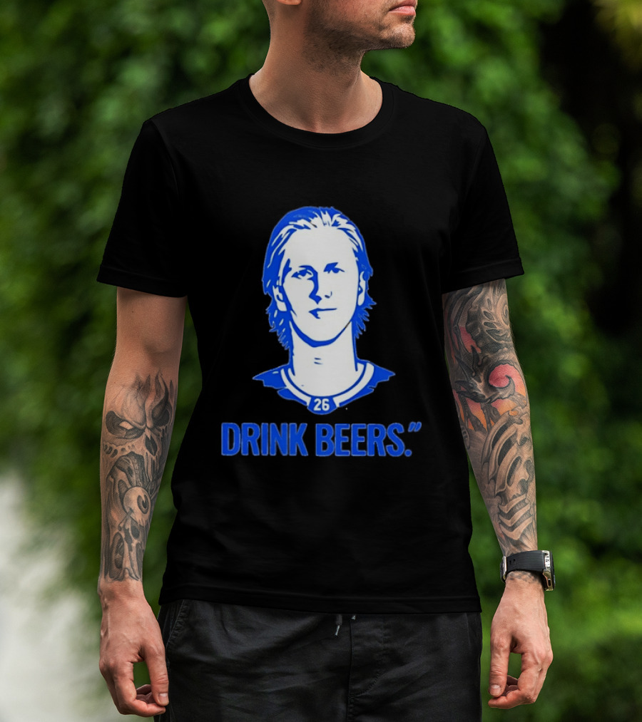 Sam Carrick Rasmus Dahlin Drink Beers Buffalo Sabres Hockey 26 T-Shirt