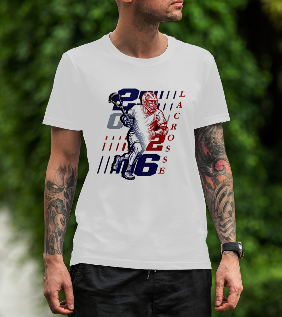 2026 Lacrosse Tournament Big Ten Championship Player Action T-Shirt