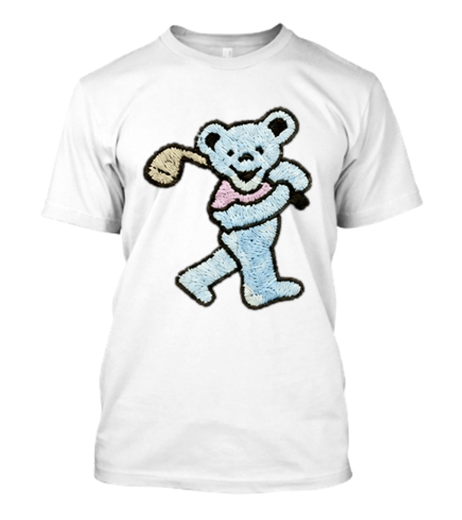 2026 Grateful Dead Bear Golf Embroidered Patch T-Shirt